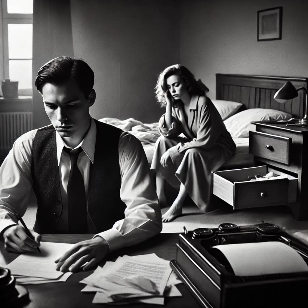 Pareja en conflicto emocional en su hogar, reflejando la necesidad de terapia de pareja en Santiago de Compostela para mejorar la comunicación y fortalecer la relación.