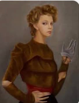Autorretrato con escorpión de Leonor Fini. Pintura surrealista que muestra a una mujer con un escorpión en la frente, simbolizando la proyección emocional y el trabajo terapéutico con lo inconsciente. Imagen utilizada en consulta psicológica en Santiago de Compostela.